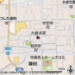 大倉本家周辺の地図