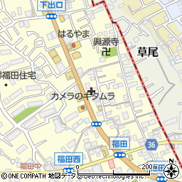 大阪府堺市中区福田580周辺の地図