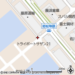 大阪府泉大津市小津島町周辺の地図