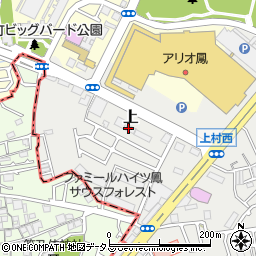 サイクルベースあさひ鳳店周辺の地図