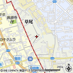 大阪府堺市東区草尾299-23周辺の地図