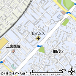 ドラッグセイムス高石加茂店周辺の地図