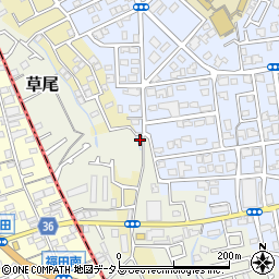 大阪府堺市東区草尾779周辺の地図