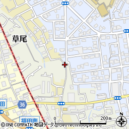 大阪府堺市東区草尾779周辺の地図