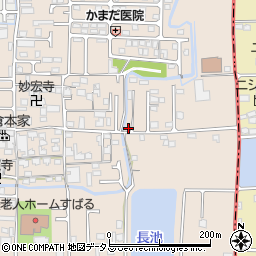 奈良県香芝市鎌田616-10周辺の地図