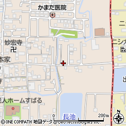 奈良県香芝市鎌田616-13周辺の地図