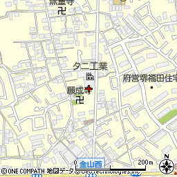 大阪府堺市中区福田814周辺の地図