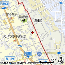 大阪府堺市中区福田8周辺の地図