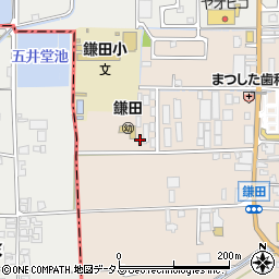 奈良県香芝市鎌田362-4周辺の地図