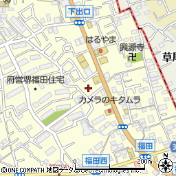 大阪府堺市中区福田601周辺の地図