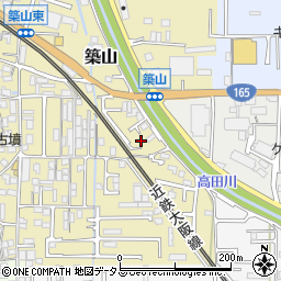 奈良県大和高田市築山153-21周辺の地図