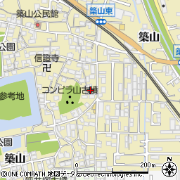 奈良県大和高田市築山575周辺の地図