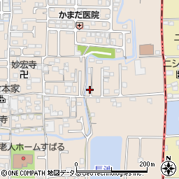 奈良県香芝市鎌田616-9周辺の地図