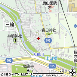 奈良県桜井市三輪456周辺の地図