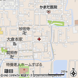 奈良県香芝市鎌田625周辺の地図