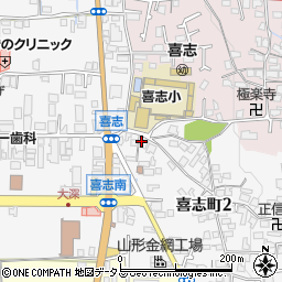 大阪南農協喜志支店周辺の地図