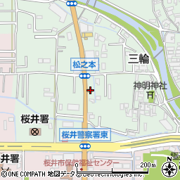 すき家１６９号桜井三輪店周辺の地図