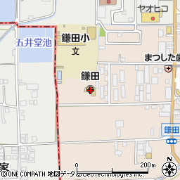 奈良県香芝市鎌田364-1周辺の地図