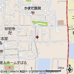 奈良県香芝市鎌田616周辺の地図