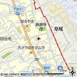 大阪府堺市中区福田583周辺の地図