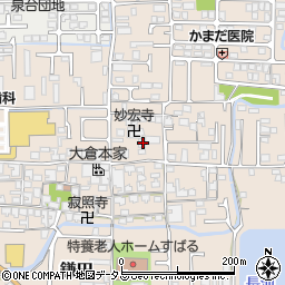 奈良県香芝市鎌田633-1周辺の地図