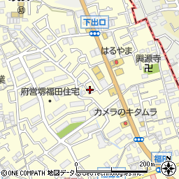 大阪府堺市中区福田842周辺の地図