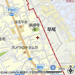 大阪府堺市中区福田592周辺の地図