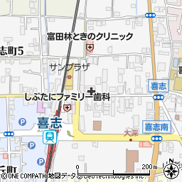 池田泉州銀行喜志支店 ＡＴＭ周辺の地図