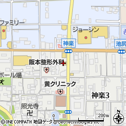 カメラのキタムラ大和高田・神楽店周辺の地図