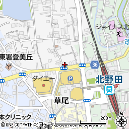 関西みらい銀行大美野支店 ＡＴＭ周辺の地図