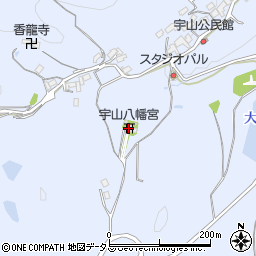 宇山八幡宮周辺の地図