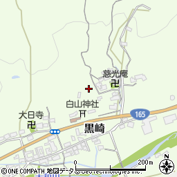 奈良県桜井市黒崎周辺の地図