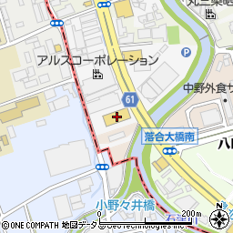 餃子の王将八田寺店周辺の地図