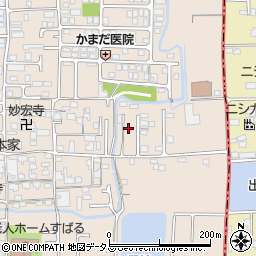 奈良県香芝市鎌田616-15周辺の地図