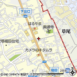 大阪府堺市中区福田598周辺の地図