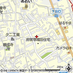 大阪府堺市中区福田603周辺の地図