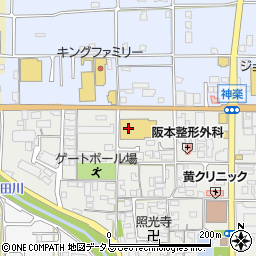 とろり天使のわらびもち 奈良大和高田店周辺の地図