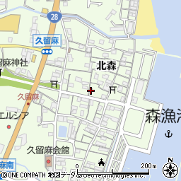 兵庫県淡路市久留麻北森2201周辺の地図