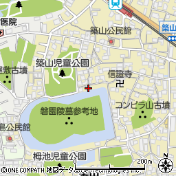 奈良県大和高田市築山528周辺の地図