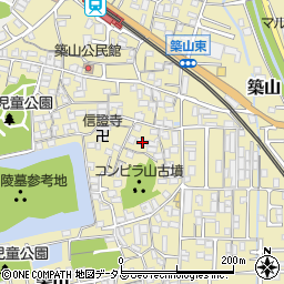 奈良県大和高田市築山601周辺の地図