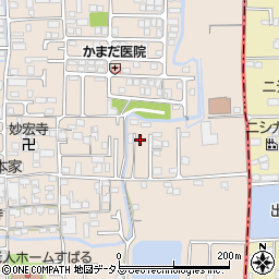 奈良県香芝市鎌田616-5周辺の地図