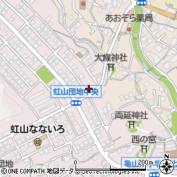 広島県警察本部安佐北警察署虹山交番周辺の地図