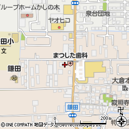 奈良県香芝市鎌田344周辺の地図