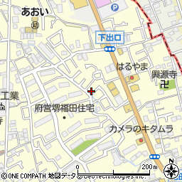 大阪府堺市中区福田840周辺の地図