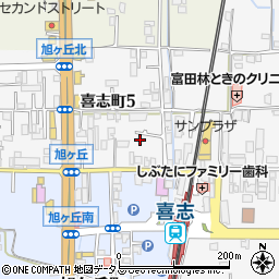 大阪府富田林市喜志町5丁目3周辺の地図