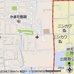 奈良県香芝市鎌田608-14周辺の地図