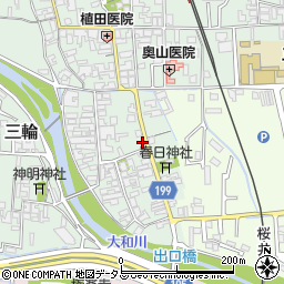 奈良県桜井市三輪471周辺の地図