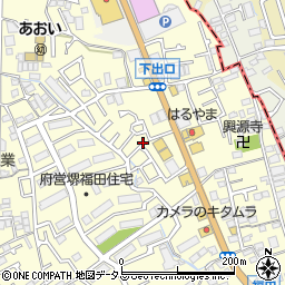 大阪府堺市中区福田841周辺の地図