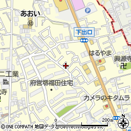 大阪府堺市中区福田880周辺の地図