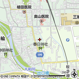 奈良県桜井市三輪426周辺の地図